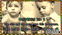 PROVERBS 22:2 - Zdarma animovaný GIF