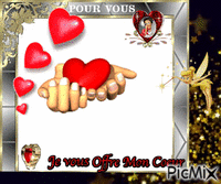 je vous offre mon coeur animowany gif