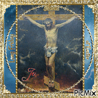 Long Friday at Easter. Jesus loves you... - Gratis geanimeerde GIF
