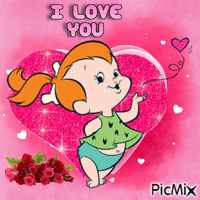 Pebbles loves you Animated GIF