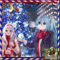 Manga Feliz navidad GIF animé