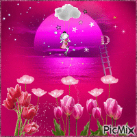 Notte in rosa animasyonlu GIF