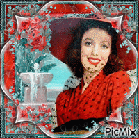 Loretta Young, Actrice américaine 动画 GIF