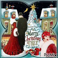Weihnachten - Art Deco - Безплатен анимиран GIF