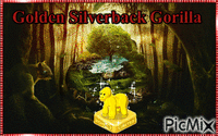Golden Silverback Gorilla - Free animated GIF