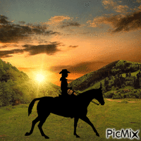 Cowgirl GIF animado