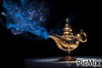 Lâmpada Mágica - GIF animado grátis