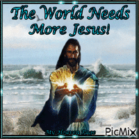 The World Needs More Jesus! - Δωρεάν κινούμενο GIF