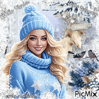 concours : Bonjour l'hiver - Δωρεάν κινούμενο GIF