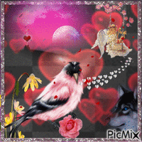 Love  amour..art fantasy animovaný GIF
