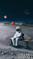 Astronauta анимиран GIF