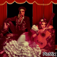 Danseurs de Flamenco !!! - Бесплатный анимированный гифка