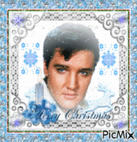 Elvis Presley Merry Christmas! animasyonlu GIF