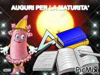 AUGURI PER LA MATURITA' animovaný GIF