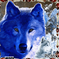 Les loups анимиран GIF