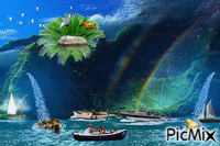 Wasserfall - Zdarma animovaný GIF