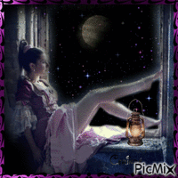 Moonlight Room - Ingyenes animált GIF