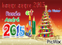 Bonne Année 2015 GIF animasi