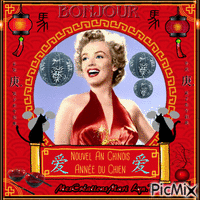 NOUVEL AN CHINOIS/ANNEE DU CHIEN/MARILYN MONROE