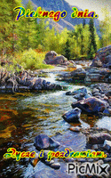 gorski potok - Darmowy animowany GIF