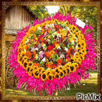 silleta floral - Бесплатный анимированный гифка
