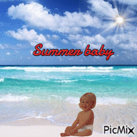 Summer baby GIF animata
