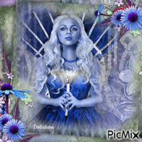 the blue queen - Free animated GIF