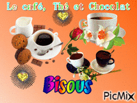 le café thé chocolat animált GIF