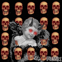 skull angel - Free animated GIF