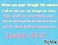 Isaiah 43:2 - GIF animasi gratis