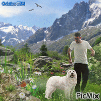 A la montagne par BBM GIF animado