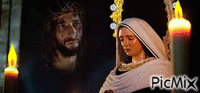 Santa Maria and Jesus - Ilmainen animoitu GIF