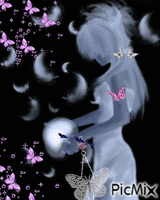 papillons magiques - GIF animé gratuit