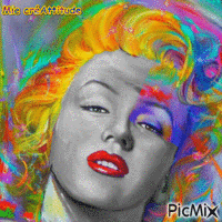 Marilyn pop'art - Gratis animeret GIF