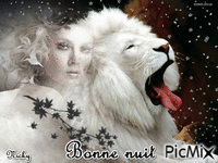 lion blanc - Безплатен анимиран GIF
