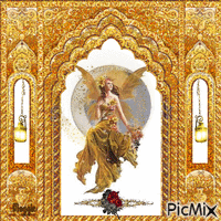 golden angel geanimeerde GIF
