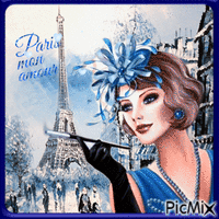 PARIS MON AMOUR animasyonlu GIF