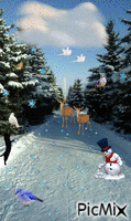 зимняя сказка - Bezmaksas animēts GIF