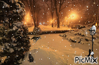 Winter - Animovaný GIF zadarmo
