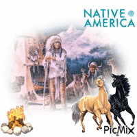 Friends From Native America animirani GIF