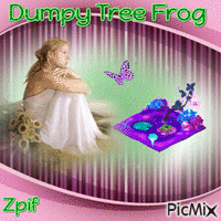 Dumpy tree frog - Zdarma animovaný GIF