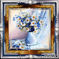 Art - Bouquet de Marguerittes & Bleuets