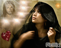 jesus  and woman - Ingyenes animált GIF