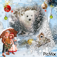 Souvenirs d'un bel hiver blanc - Ingyenes animált GIF