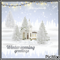 Winter evening greetings Animiertes GIF
