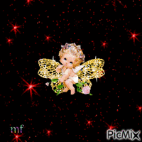 un ange dans les etoiles - Besplatni animirani GIF