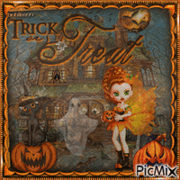 trick or treat - 免费动画 GIF