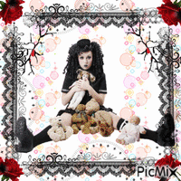 gothic doll анимиран GIF