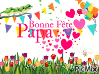 Bonne fête papa - Безплатен анимиран GIF