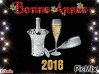 BONNE ANNÉE 2016 - GIF animado gratis